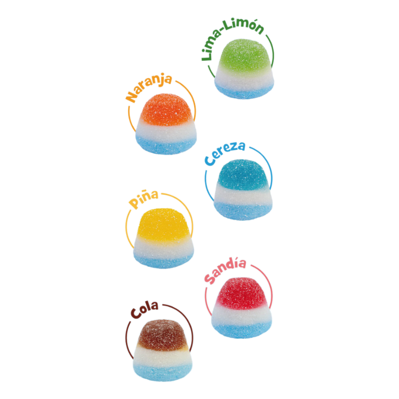 Besitos Tricapa Pica Haribo | Formato Busta 1KG