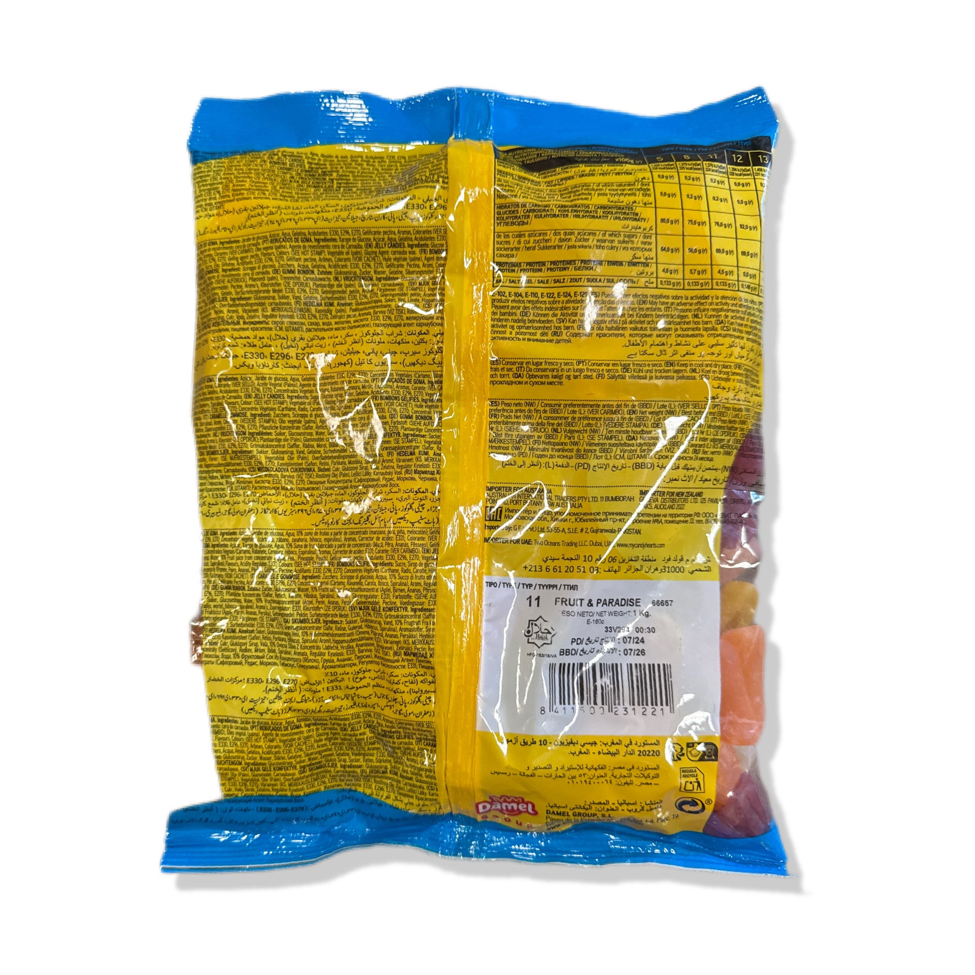 Fruit & Paradise Sin Gluten Damel | Formato Bolsa 1KG