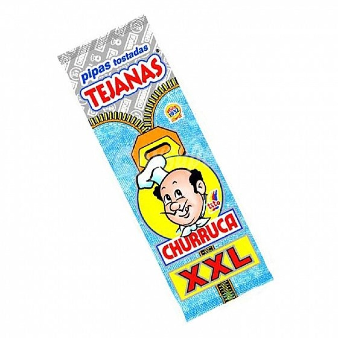 Pipas Tejanas Popular - Bolsa con Asa Expositora - Contiene 50 Unidades de 30g.