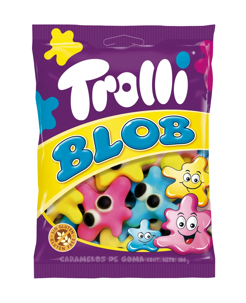 Blob Trolli Bolsitas Individuales | Contine 12 Bolsas de 100g - Chuches Halloween