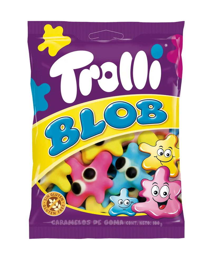 Blob Trolli Bolsitas Individuales | Contine 12 Bolsas de 100g - Chuches Halloween
