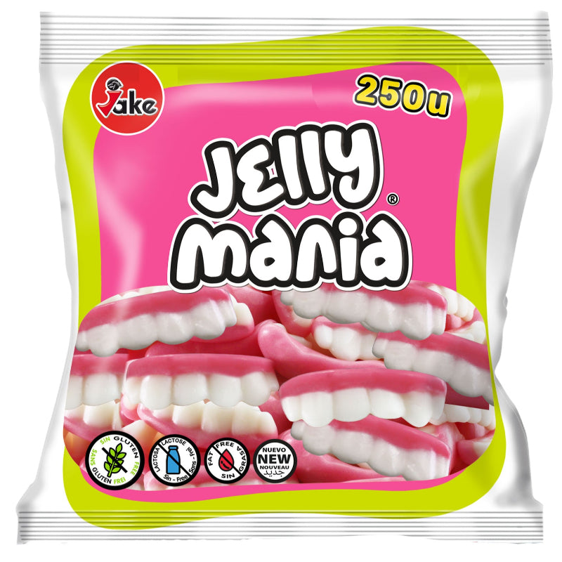 Dentadura Brillo Sin Gluten Y Sin Lactosa Jake | Formato Bolsa 250 Uds
