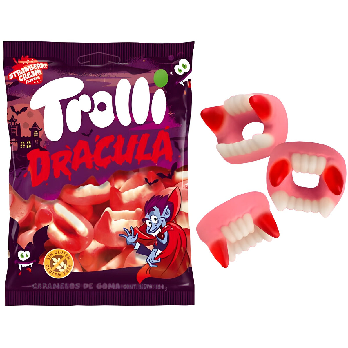 Tarantole Trolli Sacchetti Individuali | Contiene 12 Sacchetti da 100g - Caramelle Halloween