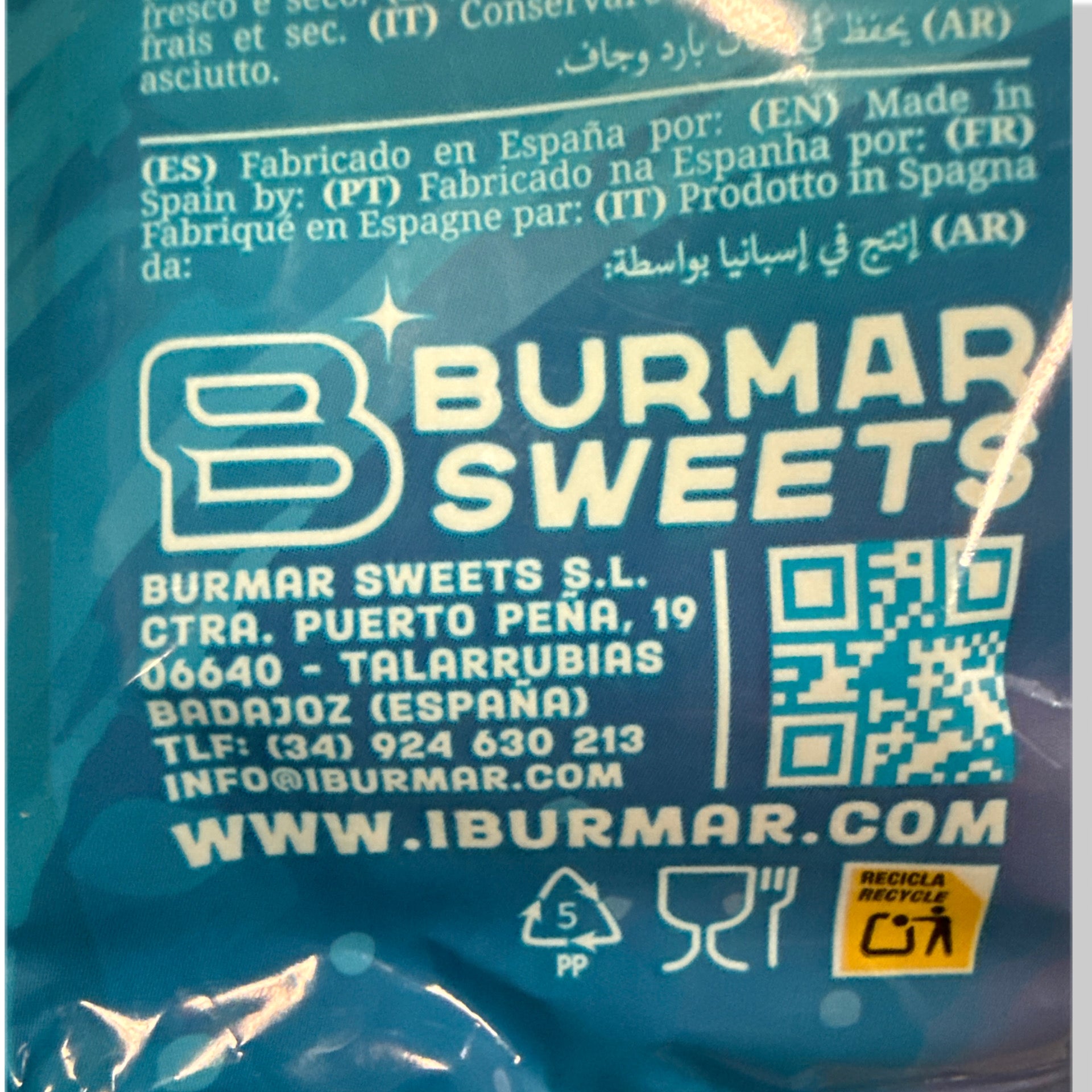 Tiburones Surtidos Halal Sin Gluten Y Sin Lactosa Burmar | Formato Bolsa 1KG