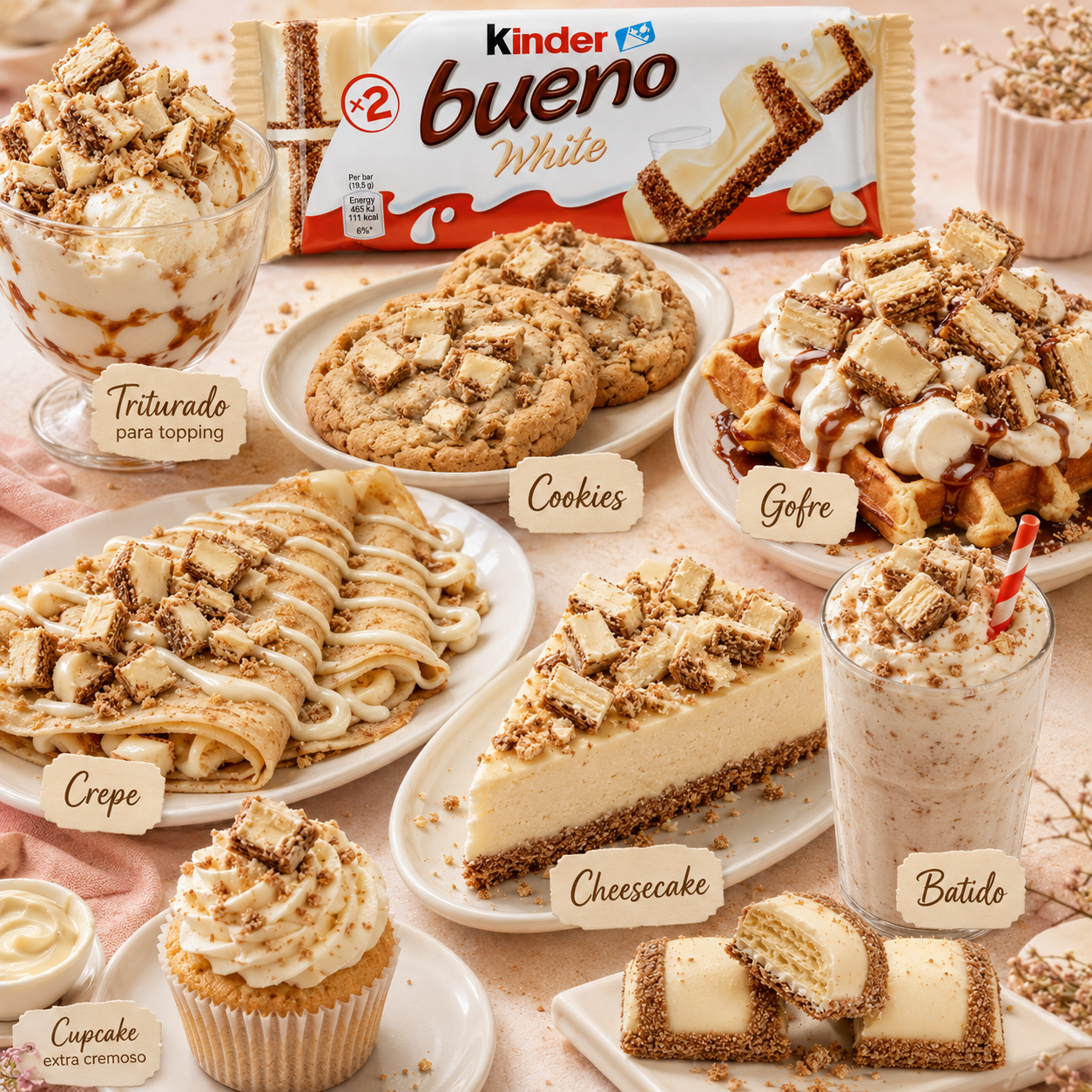 #AMZ Kinder Bueno White - Caja Importación 15 Uds
