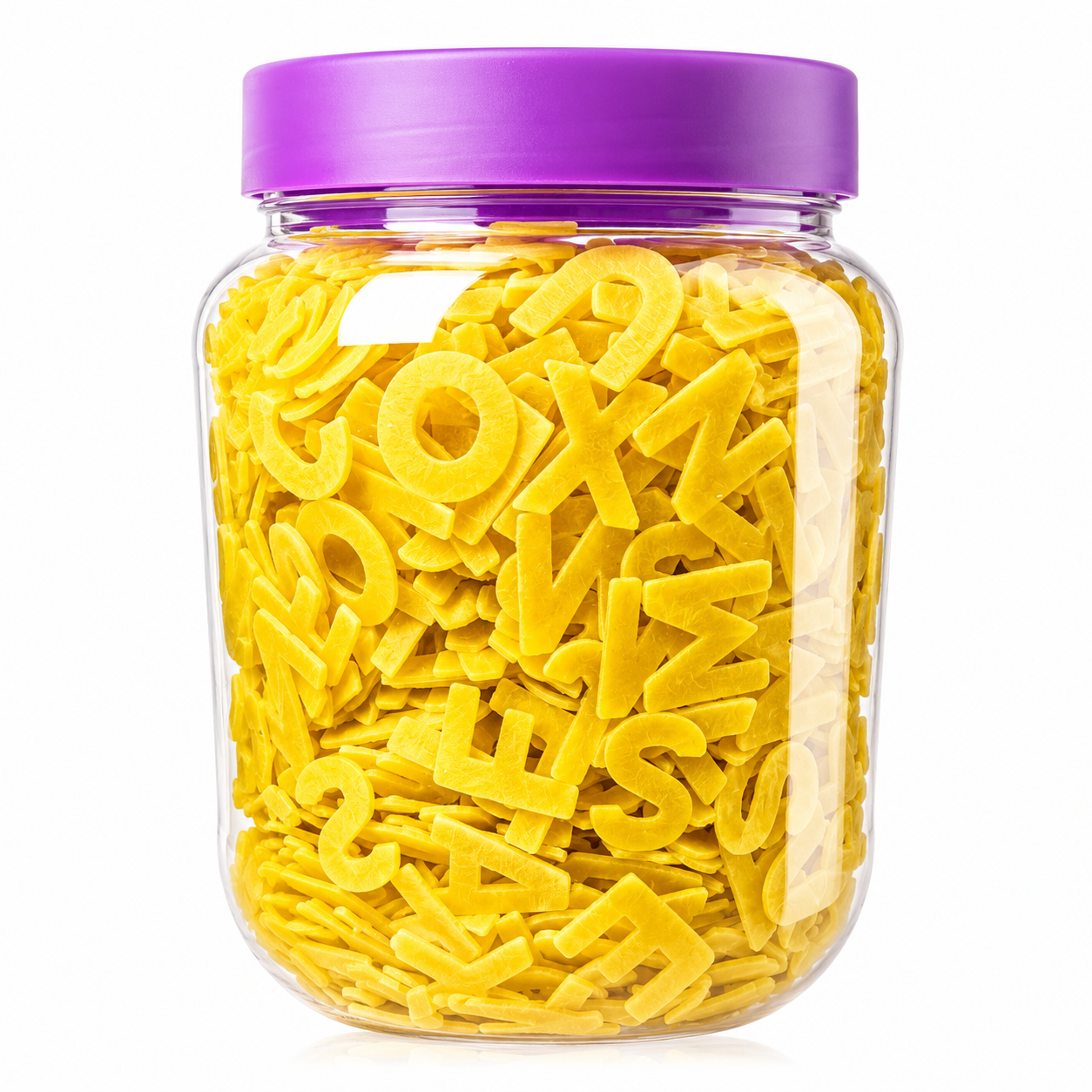 Abecedario SIN GLUTEN - "Todas Las Letras" - Snacks Para Freir En Casa | Tarro Reutilizable 900G