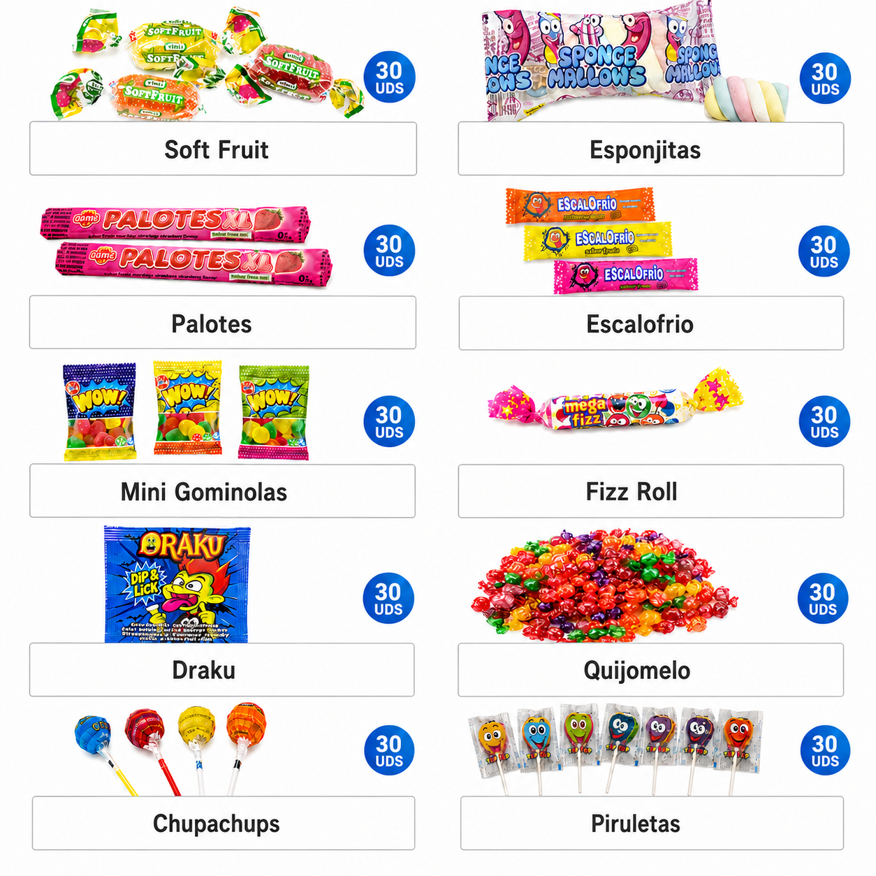Confezione Assortita di Caramelle e Dolcetti per Riempire Pignatte e Coni di Compleanno | SUPER PACK KREMTIK | Ideale per Eventi e Feste - Prodotti Confezionati Singolarmente
