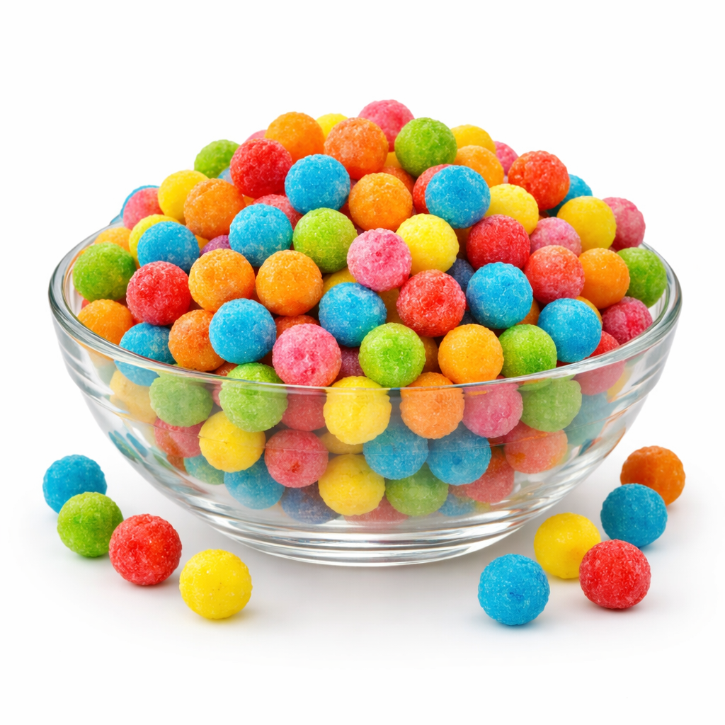 Fruit Balls (1KG) - Caramelos Grageados de Gominolas con Doble Textura - Sabores Surtidos Frutales