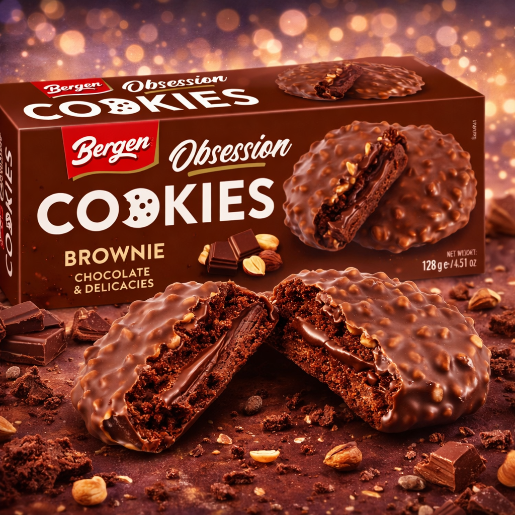 Caja Galletas Bergen Obsession Brownie | Formato 18 Uds