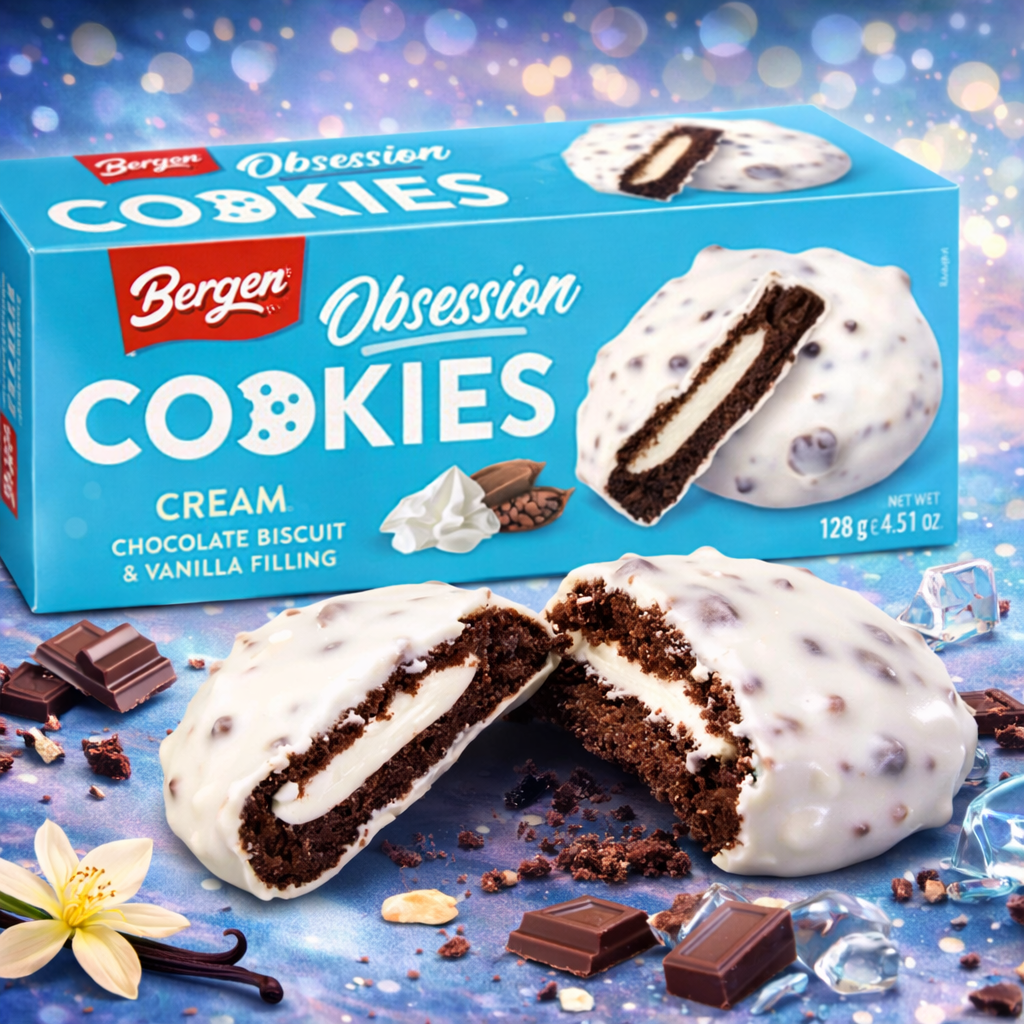 Caja Galletas Bergen Obsession Cookies n Cream  | Formato 18 Uds