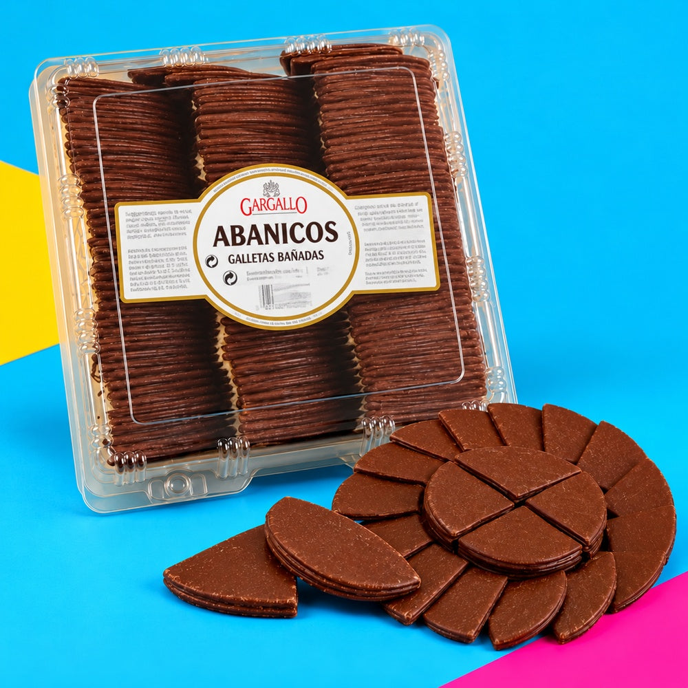 Abanicos Galletas de Chocolate Recubiertas | Formato 126 Unidades - 2KG — Presentación y detalle