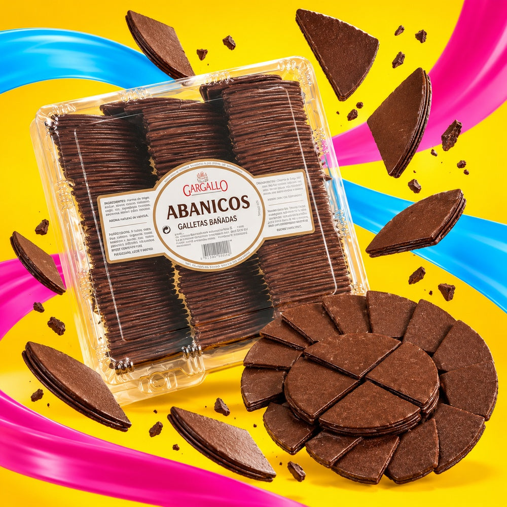 Abanicos Galletas de Chocolate Recubiertas | Formato 126 Unidades - 2KG — Creatividad publicitaria