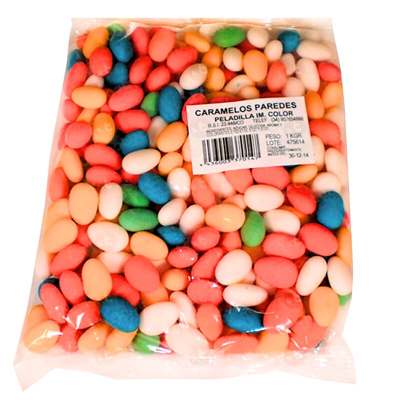 Peladillas Colores Sin Almendra | Formato Bolsa 1KG - Especial Eventos y Bodas