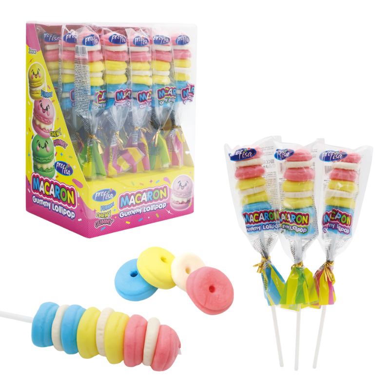 Stick de Macaron de Gominola - Contiene 20 Unidades