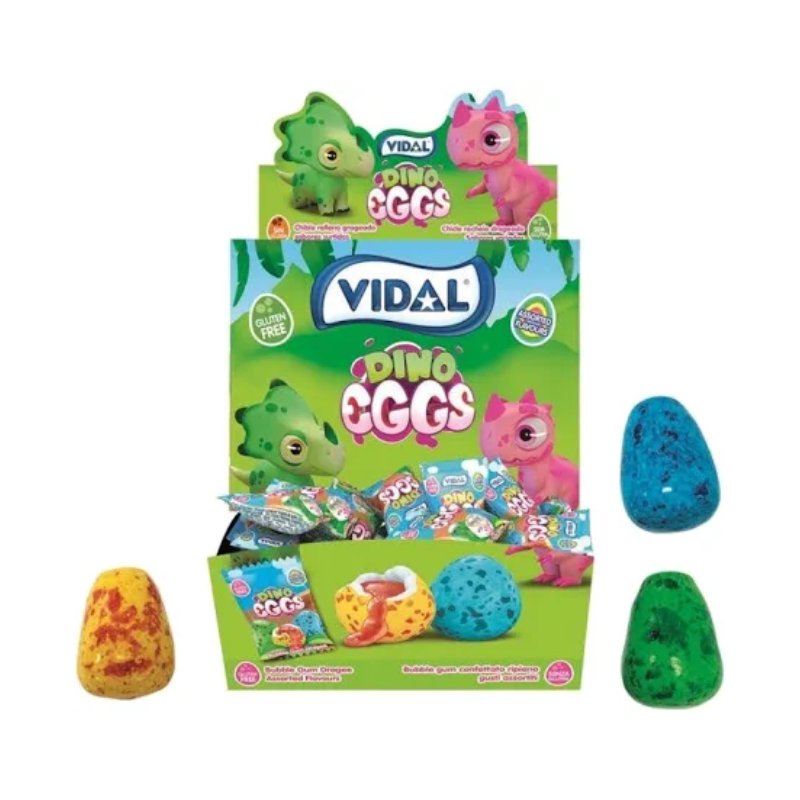 Chicle Huevos de Dinosaurio Vidal | Formato 75Uds
