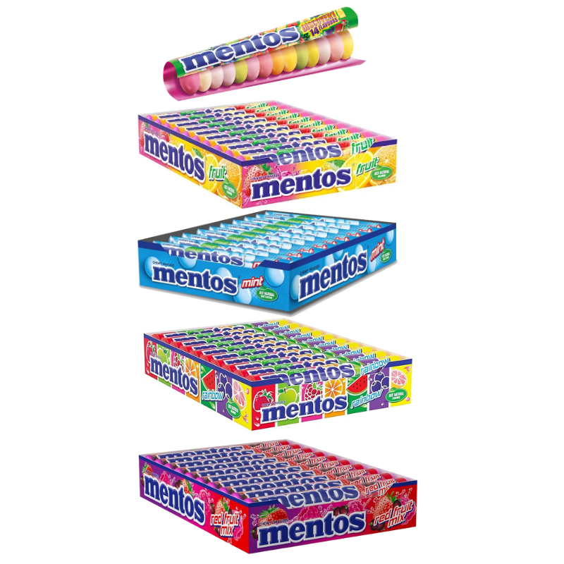 Mentos Caramelle Masticabili Confezione da 20 Pezzi | SCEGLIERE IL GUSTO