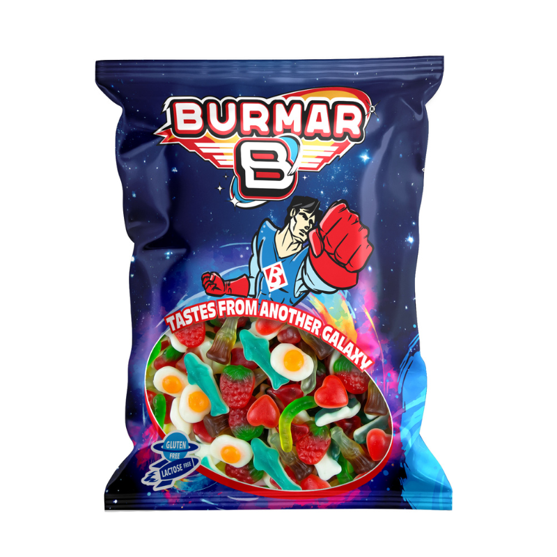 Burmar Mixto Grande Brillo (Bolsa 1KG) - Fresas, Dedos, Melones, Huevos Fritos