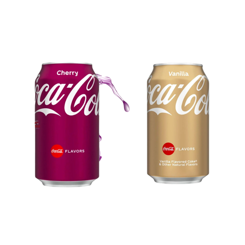 Coca Cola Sabor Cereza o Vainilla Formato 12 Uds ELEGIR REFERENCIA