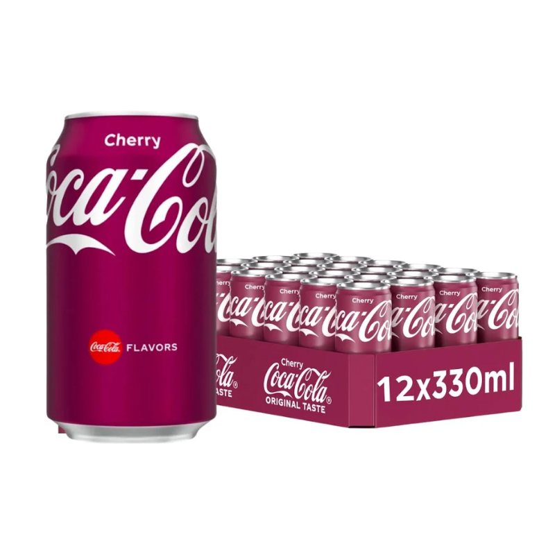 Coca Cola Sabor Cereza o Vainilla Formato 12 Uds ELEGIR REFERENCIA