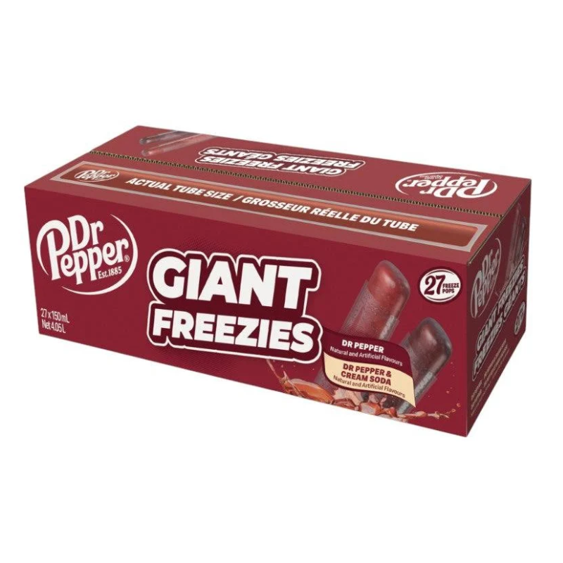 Dr Pepper - Polo Flash para Congelar en Casa | Formato 150ml - Contiene 27 Unidades