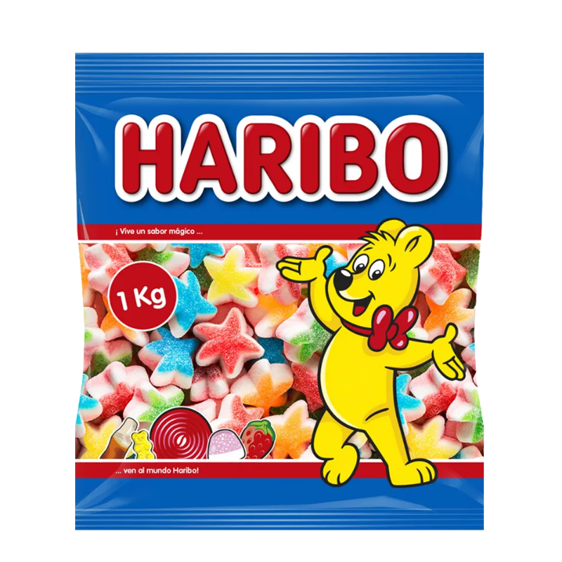 Estrellas Tricapa Haribo | Formato Bolsa 1KG
