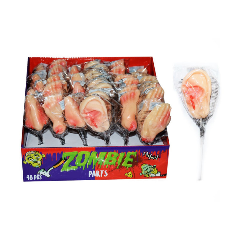Piruleta de partes de Zombies | Contiene 48 Uds