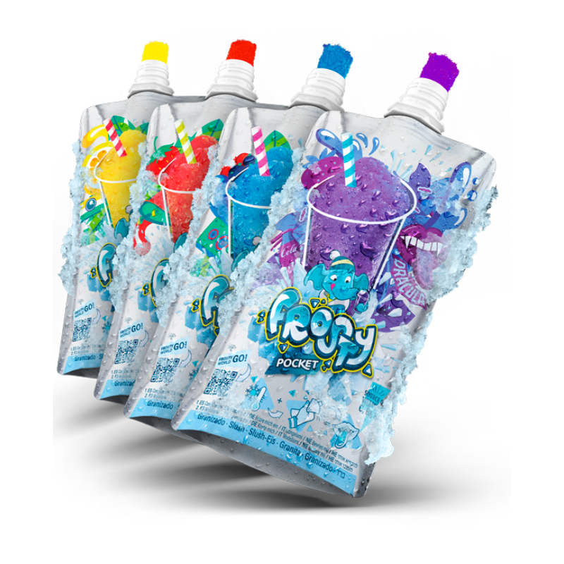Granizada En Bolsa Individual Sabor Frutas Del Bosque Frosty | Formato Caja 10 Uds
