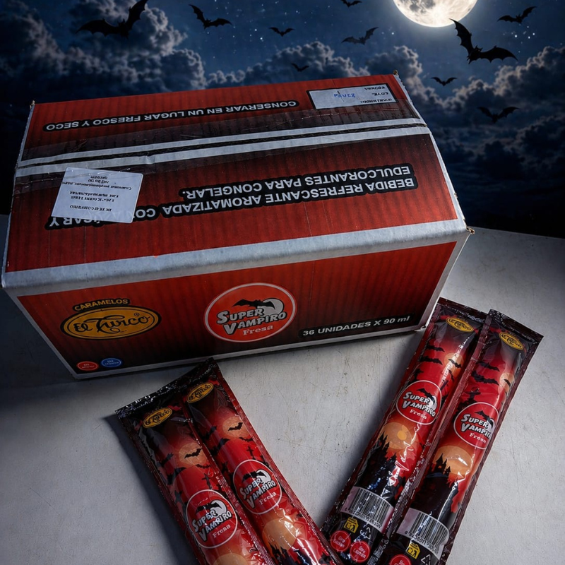 Super Vampiro Bebida Congelable | Formato 36 uds x 90 ml