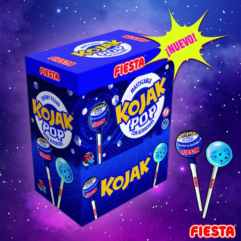 Kojak Pop Stellar - Sabor Mora Pinta Lenguas | Contiene 100 Unidades