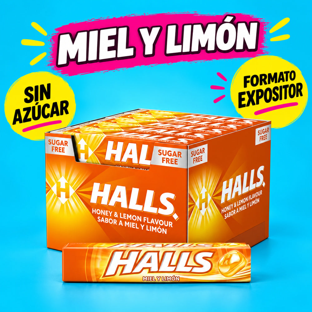Halls Miel Limón - Infografía del producto