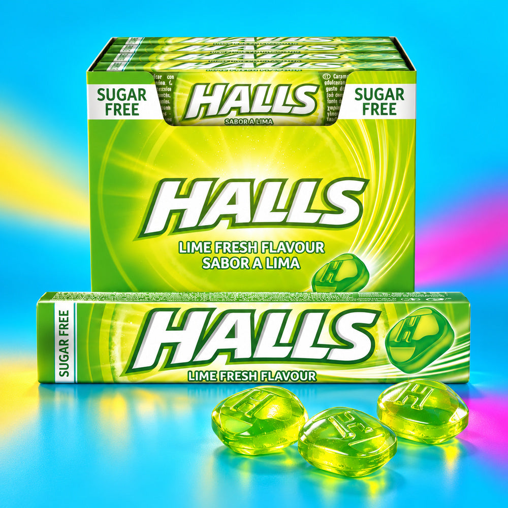 Halls Lime Fresh - Envase con caramelos