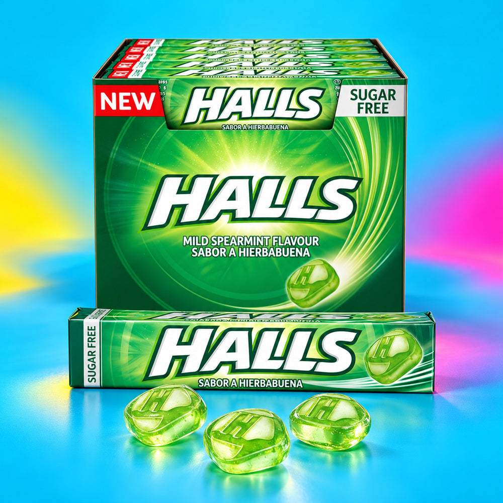 Halls Mild Spearmint - Envase con caramelos