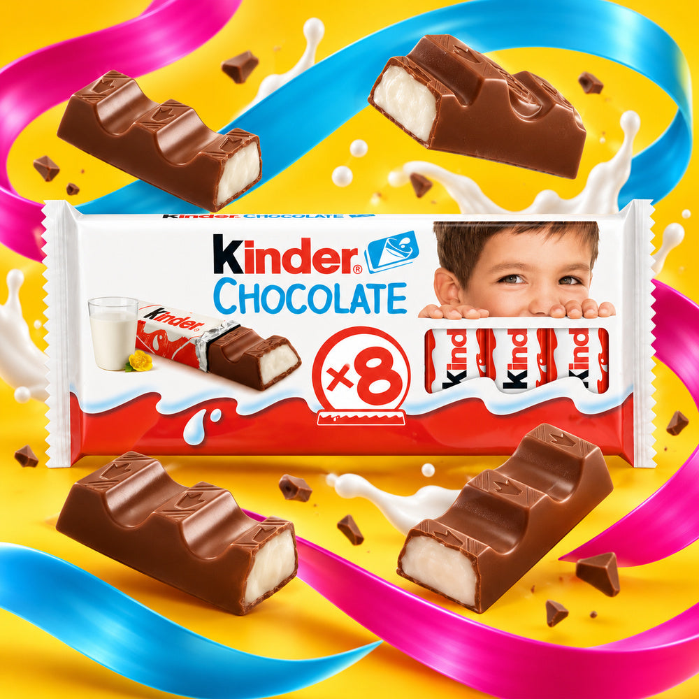 Kinder Chocolate T8 - Contiene 100G — creatividad publicitaria