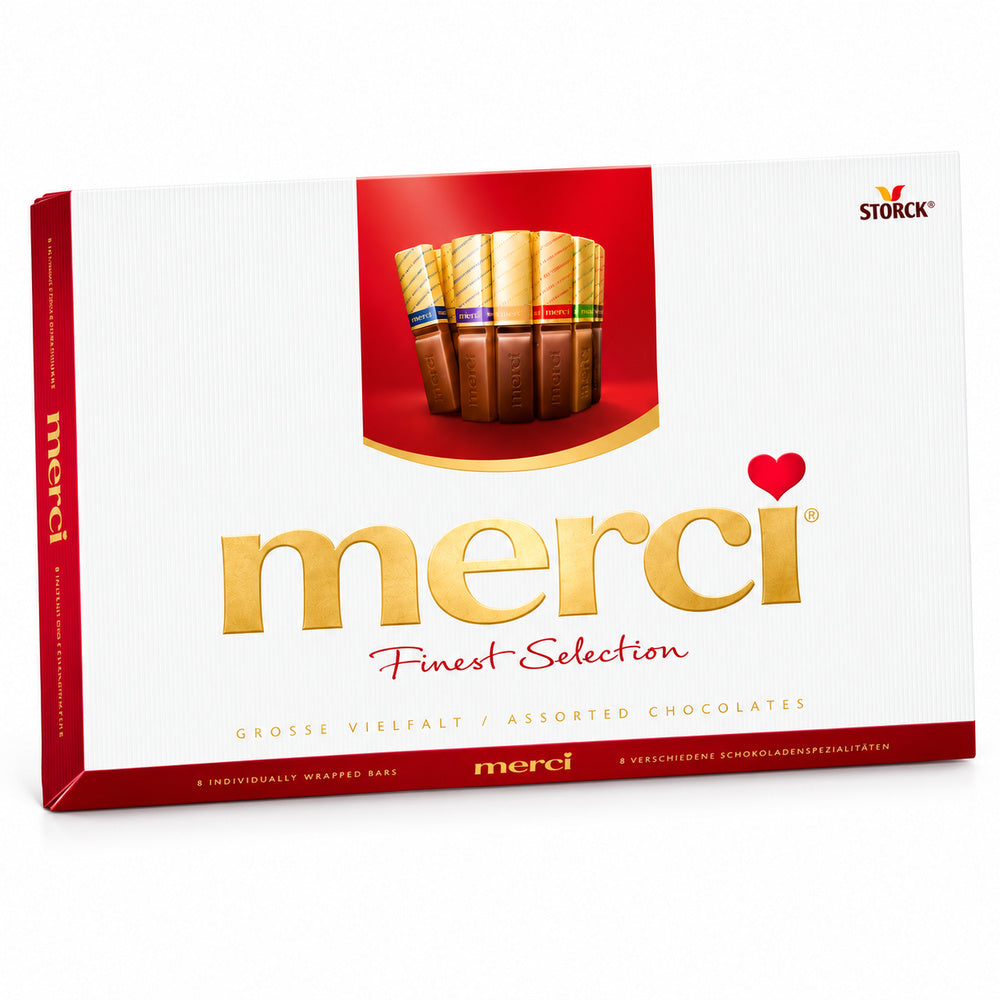 Merci Red - Chocolatinas Sabores Surtidos 400g — envase sobre fondo blanco