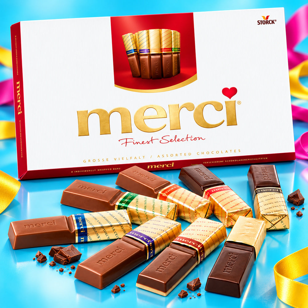 Merci Red - Chocolatinas Sabores Surtidos 400g — producto y detalle