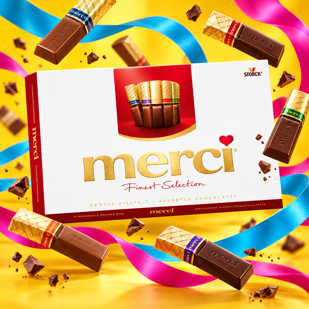 Merci Red - Chocolatinas Sabores Surtidos 400g — creatividad publicitaria