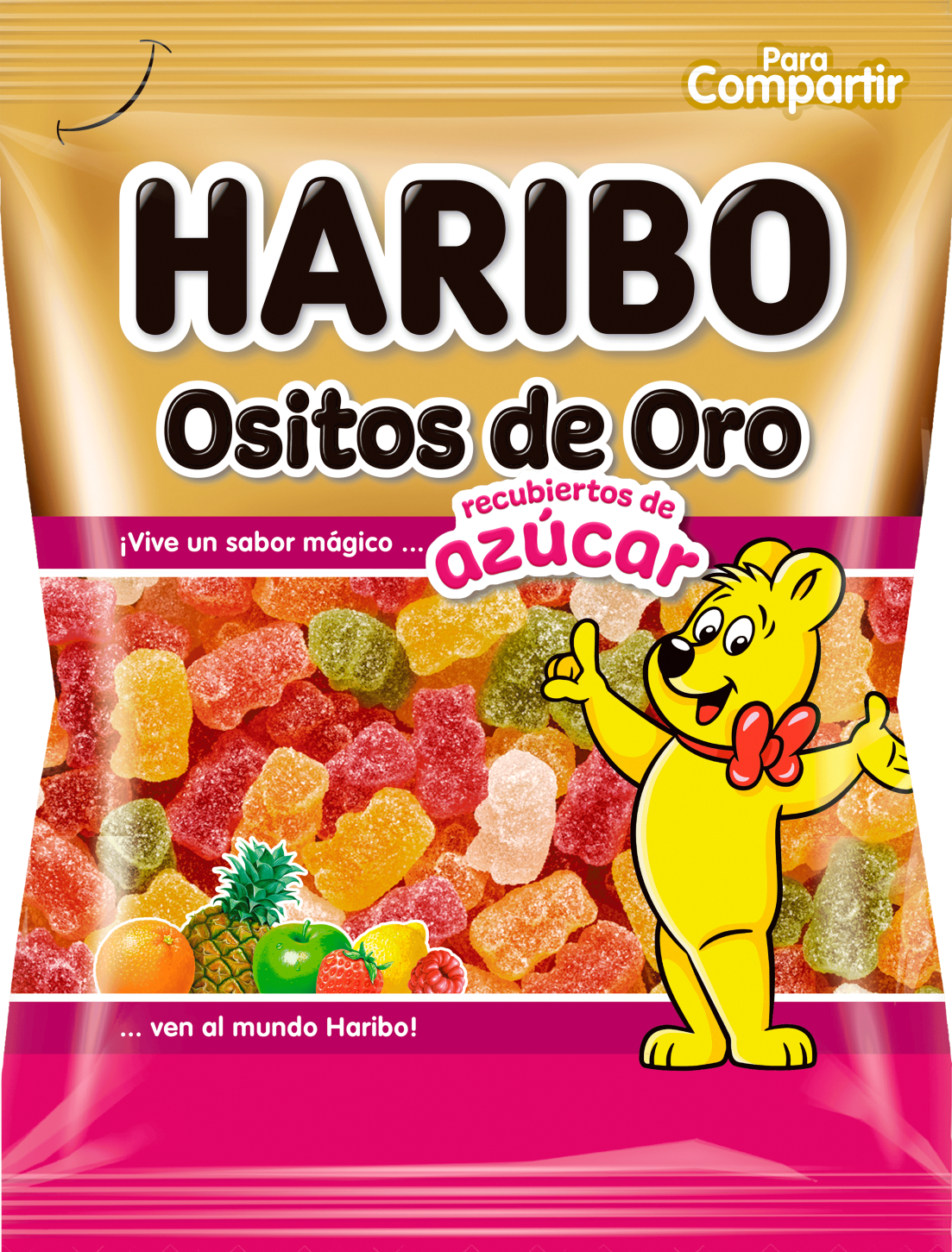 Ositos Oro Haribo Azúcar Sabor Frutas Variadas | Formato Bolsa 1KG