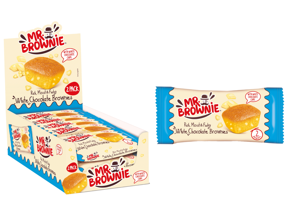 JR Brownies DUO - Sabor Chocolate Blanco | Formato 24 Unidades x 50G