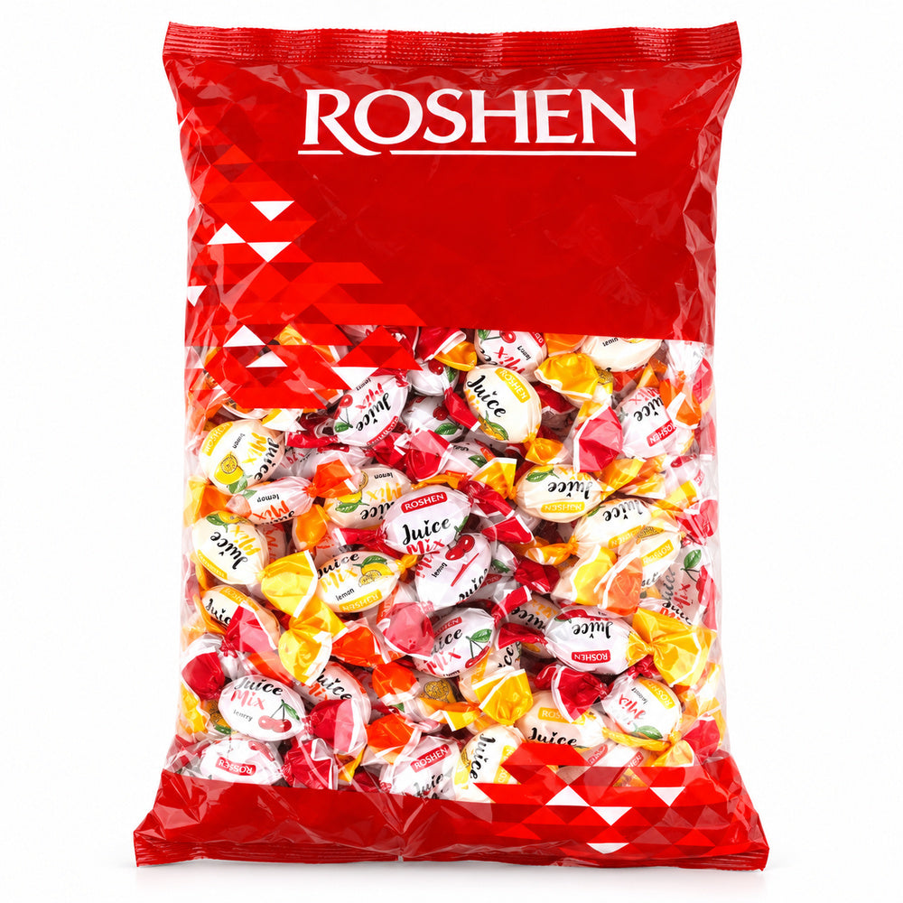 Roshen Juice Mix - Formato Bolsa 1KG — envase sobre fondo blanco