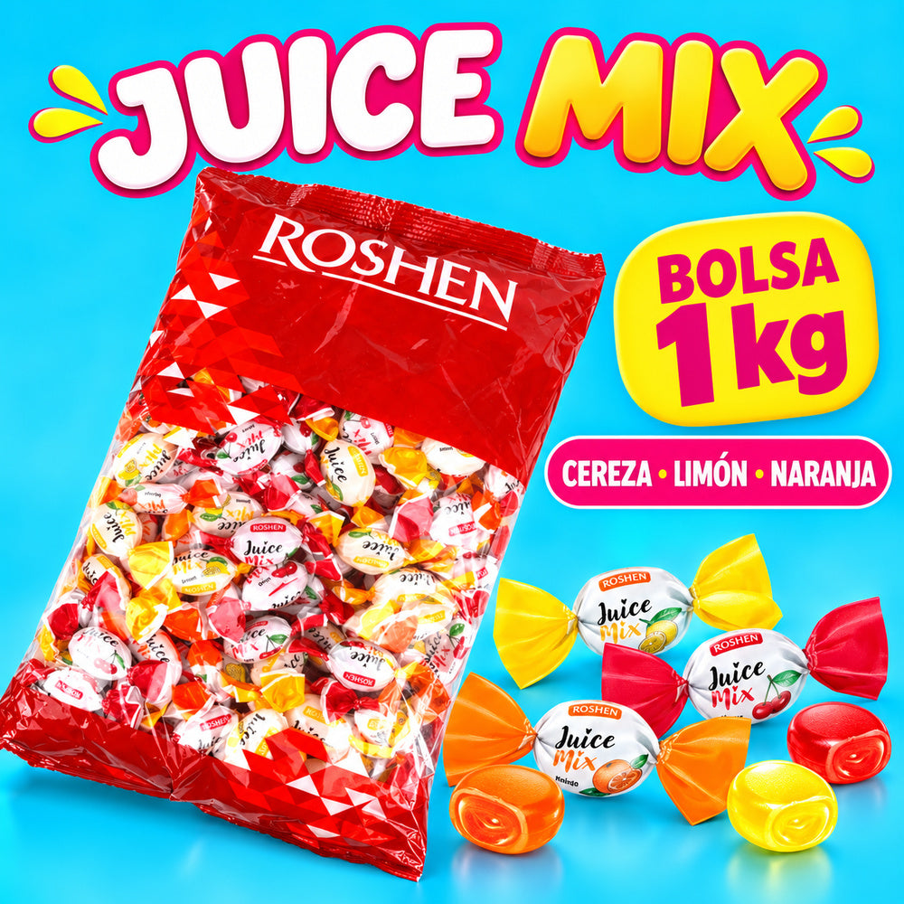 Roshen Juice Mix - Formato Bolsa 1KG — infografía