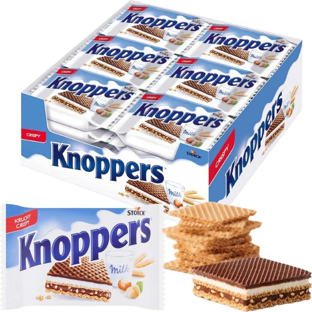 Happy Hippo (28 Unità) | Barrette Kinder - Wafer di croccante biscotto a forma di ippopotamo e ripieno di crema al latte e nocciola.