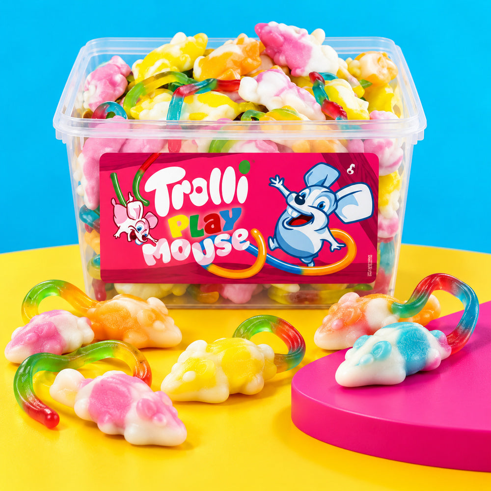 Trolli Ratones "Playmouse" | Tarro 75 Unidades x 16G — producto y detalle