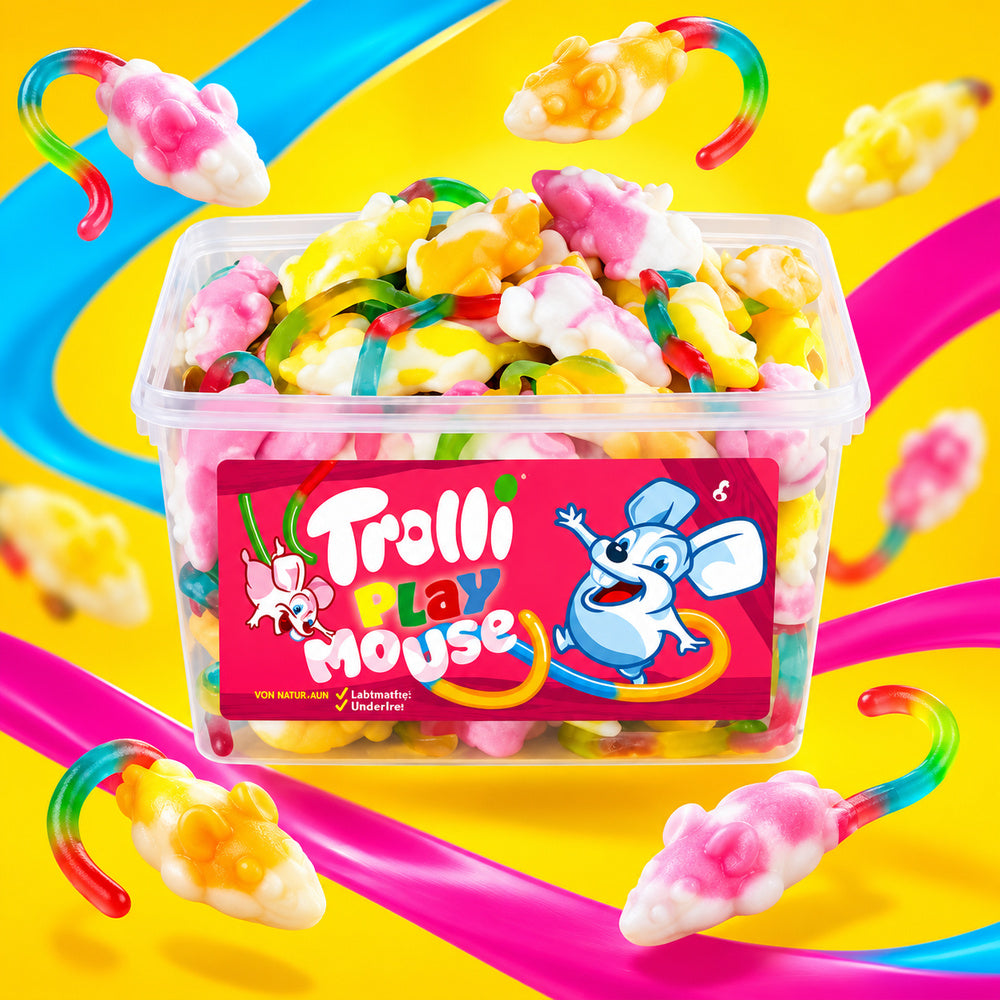 Trolli Ratones "Playmouse" | Tarro 75 Unidades x 16G — creatividad publicitaria