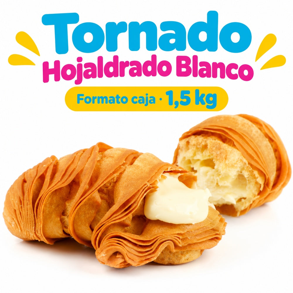 Tornado Hojaldrado Blanco | Formato Caja 1,5 KG — Información del producto