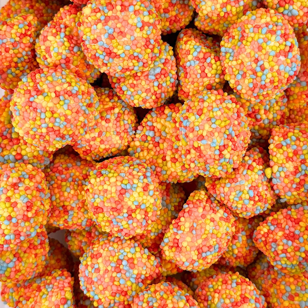 Crispy Sour Mallow - Sabor Vainilla con Confetti Tutti Frutti - SIN GLUTEN | Formato Bolsa 1KG