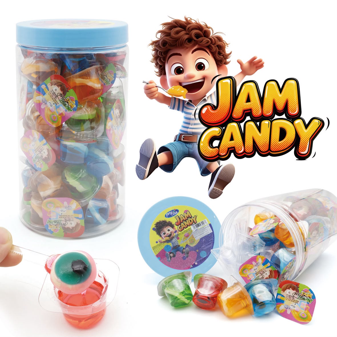 Mini Cup - Gummy Jam - Contiene 50 Unidades de 16G