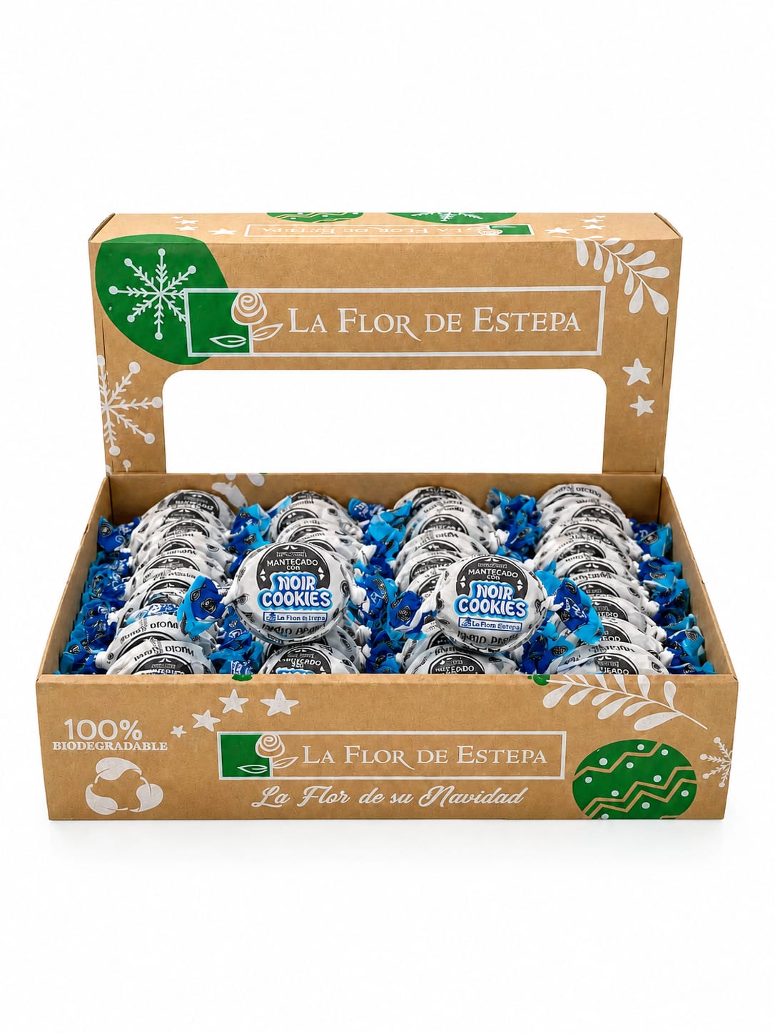 Mantecados Noir Cookies | Contiene 90 Unidades - 3KG