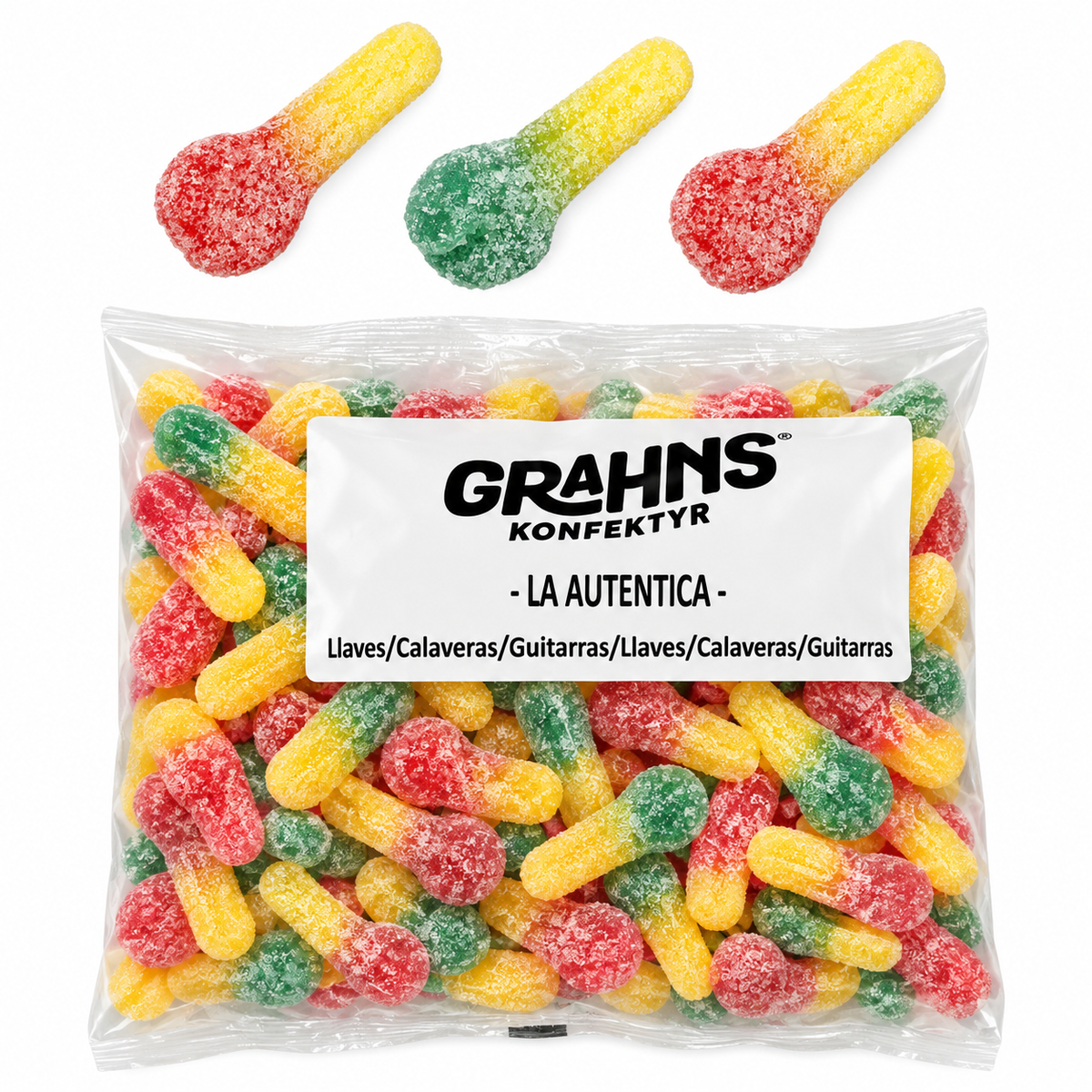 Llaves Super Ácidas - SABOR MULTIFRUIT "LA AUTENTICA" | Formato Bolsa 1,2 KG
