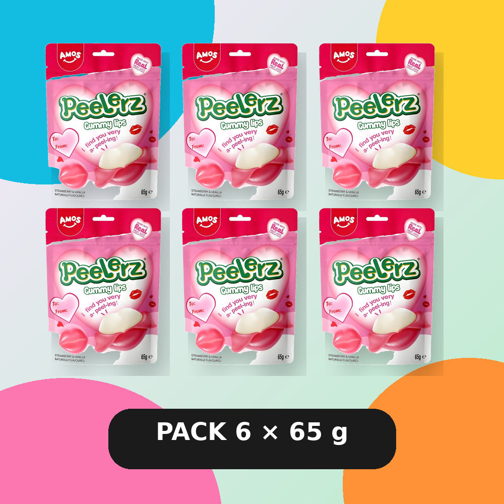 Pack 6 bolsas Amos Peelerz labios pelables
