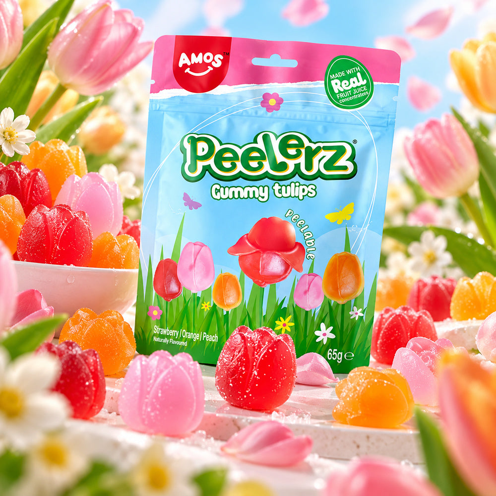 Amos Peelerz Gummy Tulips creatividad comercial Kremtik